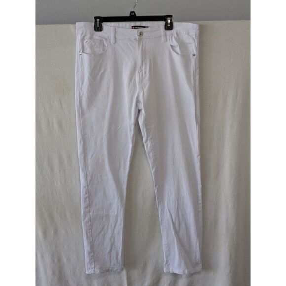 Y2K Southpole Skinny Jeans White Men's Size 36x32 - Picture 1 of 13